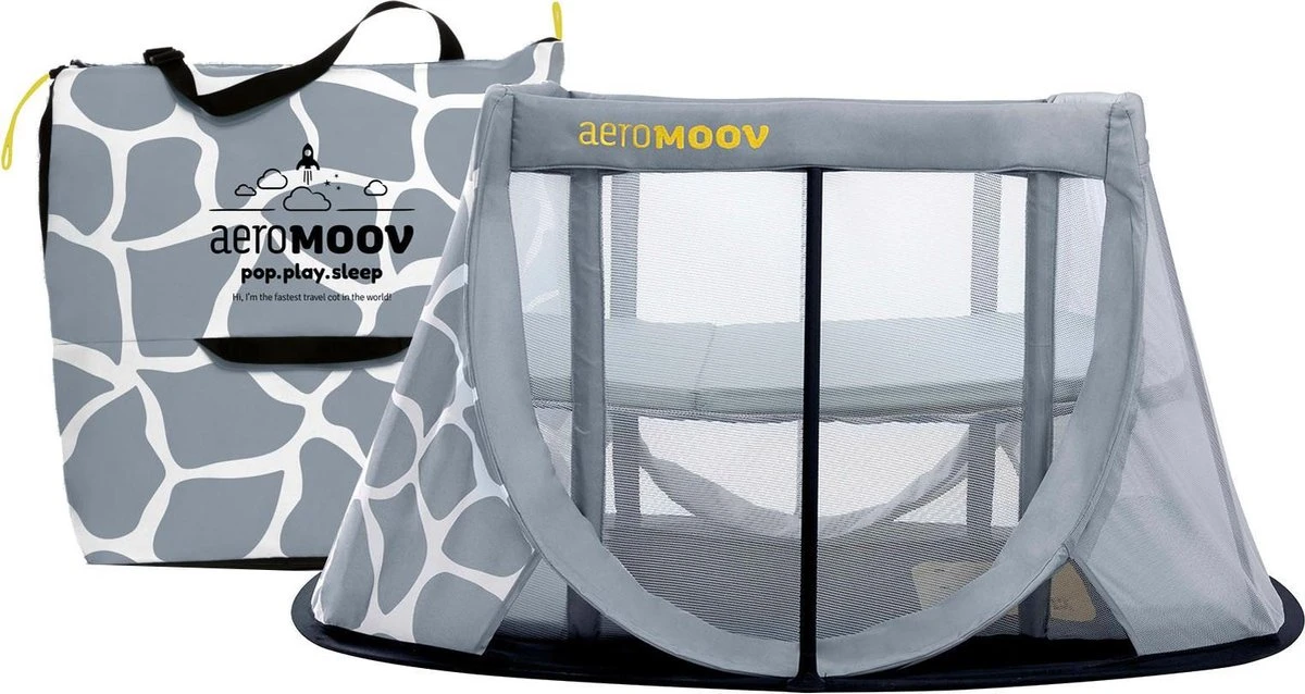 AeroMoov Instant Travel Cot Reisbed - Giraph Sky 1 AeroMoov Instant Travel Cot Reisbed - Giraph Sky
