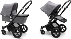 Bugaboo Cameleon 3 Plus Kinderwagen Met Stoel En Wieg - Zwart / Gemȇleerd Grijs
