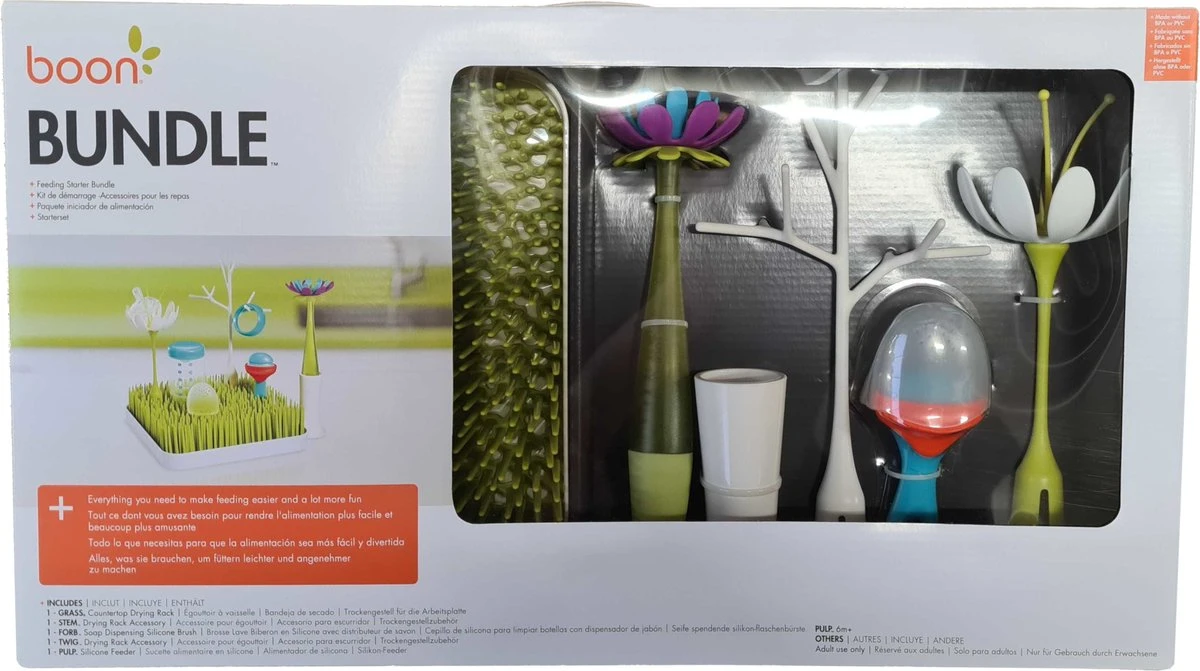 BOON Bundle Starterspakket Onderhoud Babyvoedingsartikelen - Flessenrek Met Accessoires 7 BOON Bundle Starterspakket Onderhoud Babyvoedingsartikelen - Flessenrek Met Accessoires - Afbeelding 7