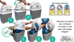 DiaperChamp ONE - Soft Silver - Standaard Luieremmer -Babyproducten Winkel 1200x678 1