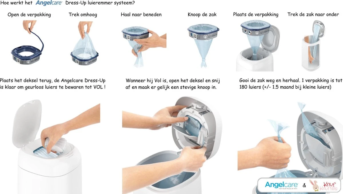 Angelcare Dress Up Navulcassettes 14 Angelcare Dress Up Navulcassettes - Afbeelding 14