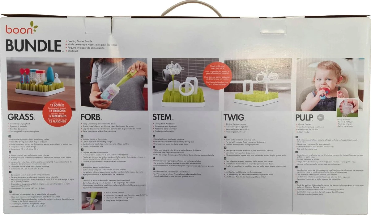 BOON Bundle Starterspakket Onderhoud Babyvoedingsartikelen - Flessenrek Met Accessoires 4 BOON Bundle Starterspakket Onderhoud Babyvoedingsartikelen - Flessenrek Met Accessoires - Afbeelding 4