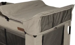 Reisbed Novi Baby® Nora Luxe Sand/Black -Babyproducten Winkel 1200x720 2