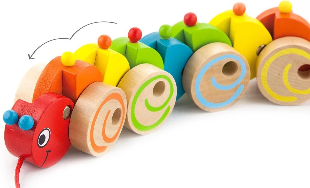 Viga Toys - Trekdier - Rups 2 Viga Toys - Trekdier - Rups - Afbeelding 2