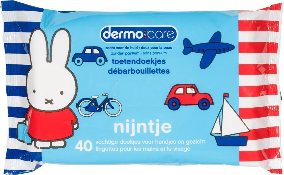 Dermo Care Nijntje Toetendoekjes – Blauw – 10 X 40 Stuks 1 Dermo Care Nijntje Toetendoekjes – Blauw – 10 X 40 Stuks
