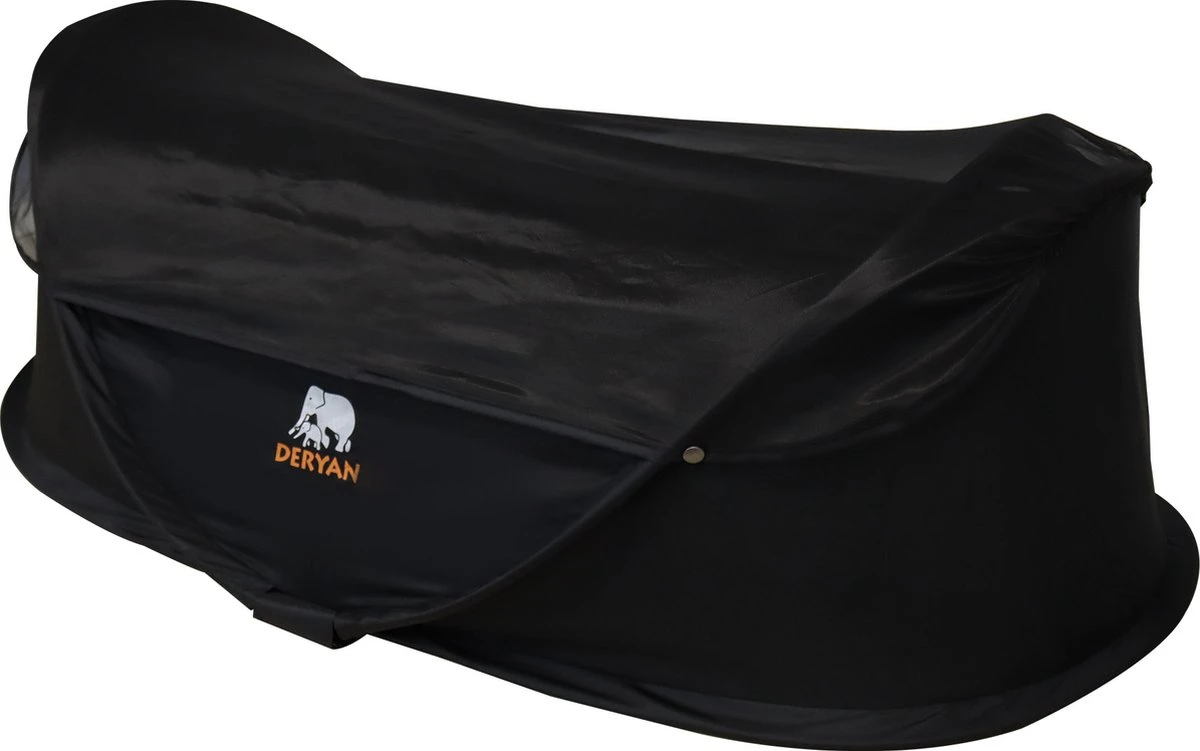 Deryan Infant BabyBox Campingbedje - Baby Klamboe - Zwart 2 Deryan Infant BabyBox Campingbedje - Baby Klamboe - Zwart - Afbeelding 2