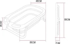 Babybadje - Peuterbadje - Opvouwbaar - Incl. Baby Badkussen - 84 Cm Lang - 0 Tot 3 Jaar - Roze -Babyproducten Winkel 1200x752 1