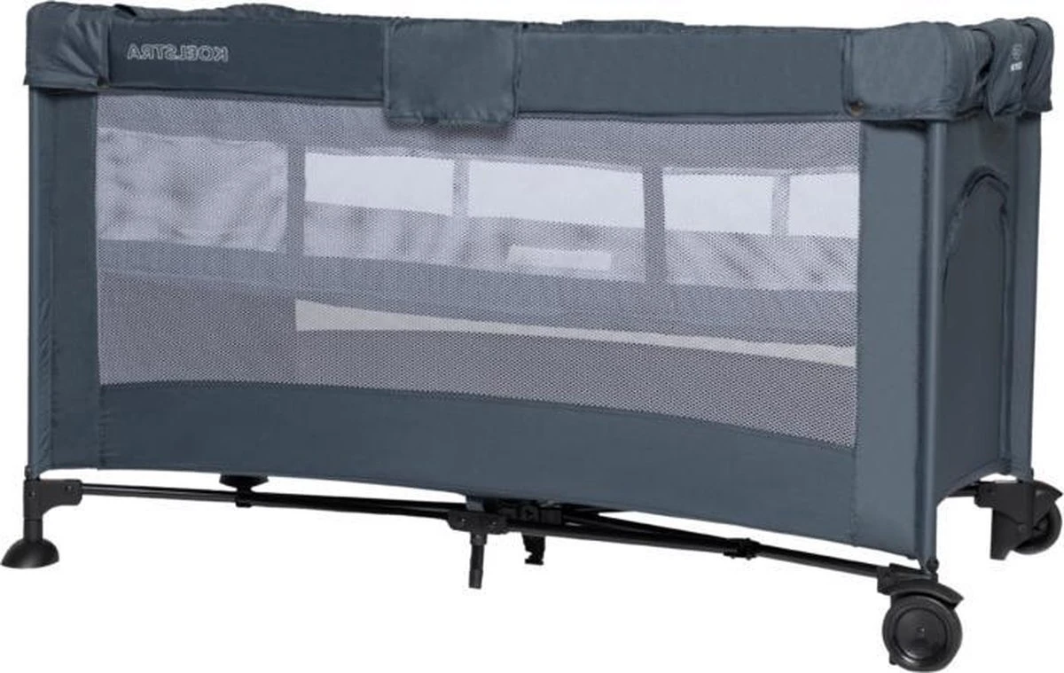 Koelstra Travelsleeper Campingbedje - Met Verhoger - Grijs 2 Koelstra Travelsleeper Campingbedje - Met Verhoger - Grijs - Afbeelding 2