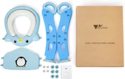 Buxibo Kinder WC Met Opstapje - WC Bril Kind - Kinderzitting WC - Toilet Verkleiner - Toilettrainer - Blauw -Babyproducten Winkel 1200x761 2