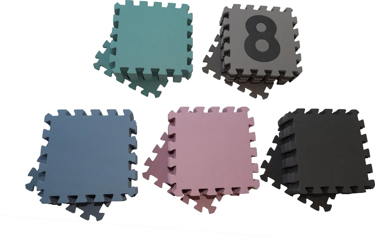 Babydan Speelkleed - Speelmat - Puzzelmat Foam - Blauw 2 Babydan Speelkleed - Speelmat - Puzzelmat Foam - Blauw - Afbeelding 2