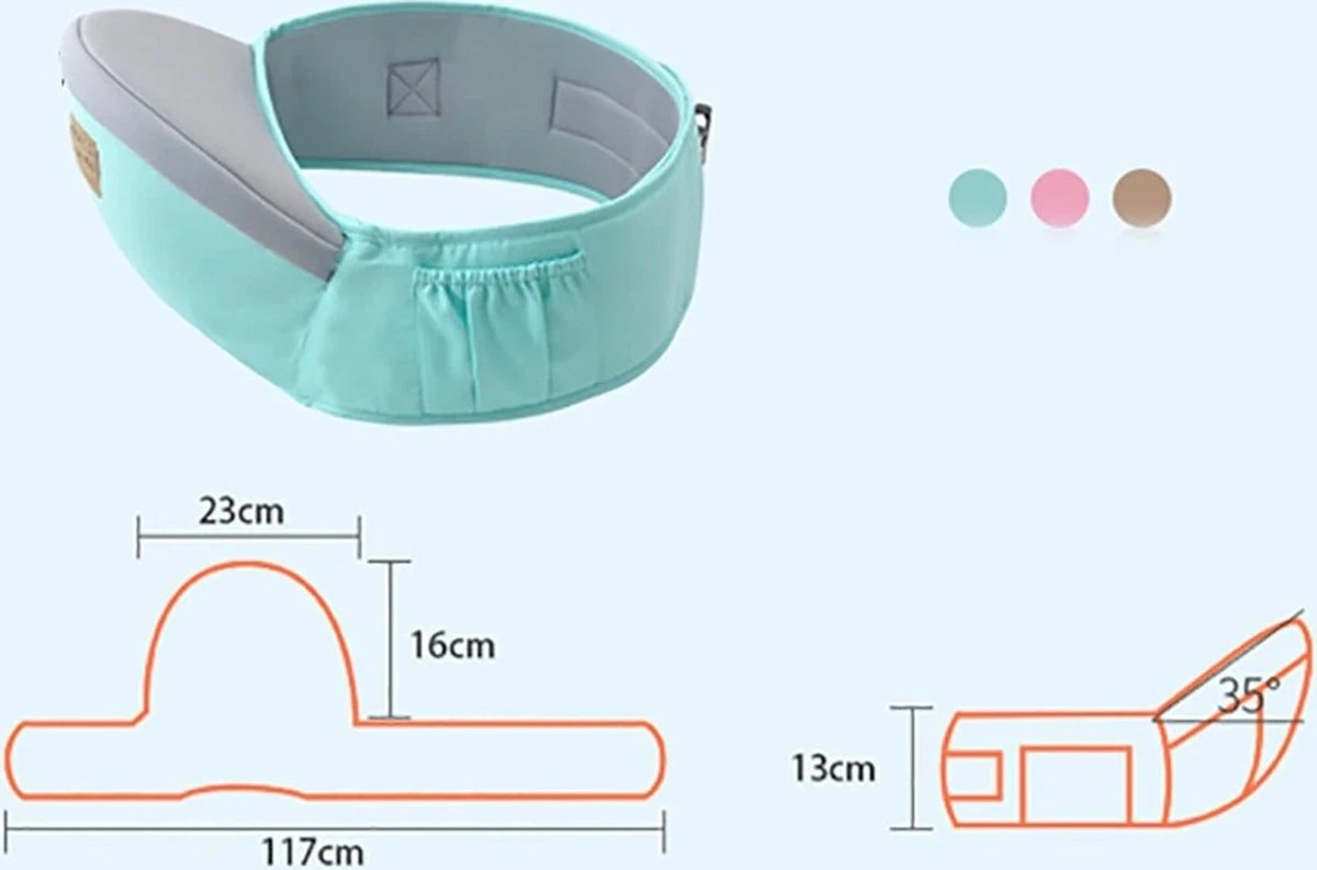 Baby Heupdrager – Roze – Heupsteun Voor Baby En Peuter – Kind Hip Carrier 6 Baby Heupdrager – Roze – Heupsteun Voor Baby En Peuter – Kind Hip Carrier - Afbeelding 6