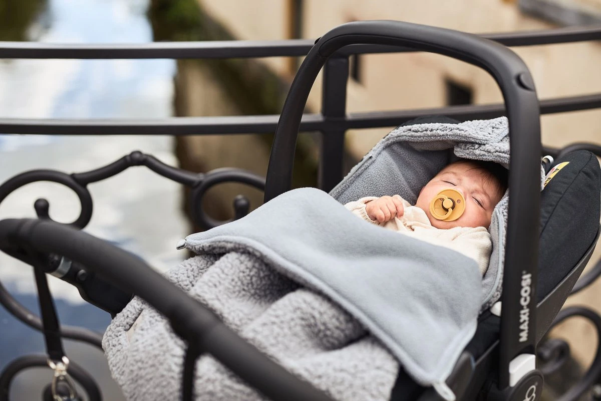 Jollein Voetenzak Voor Autostoel & Kinderwagen - Teddy - Storm Grey 8 Jollein Voetenzak Voor Autostoel & Kinderwagen - Teddy - Storm Grey - Afbeelding 8