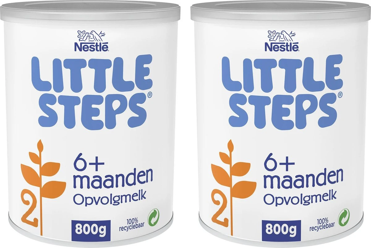 Little Steps Standaard 2 Flesvoeding - Vanaf 6 Maanden - 2 X 800 Gram 1 Little Steps Standaard 2 Flesvoeding - Vanaf 6 Maanden - 2 X 800 Gram