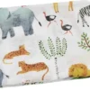 Hydrofiele Doek XL - Baby Inbakerdoek - 120x120 Cm - Safari Dieren
