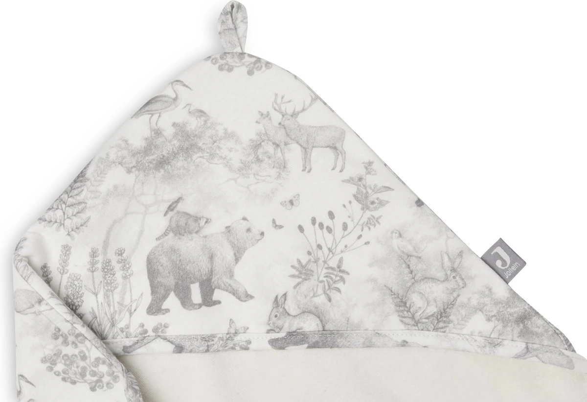 Jollein Badcape 75x75cm Pimpelmees - Forest Animals 3 Jollein Badcape 75x75cm Pimpelmees - Forest Animals - Afbeelding 3