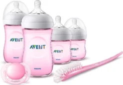 PHILIPS AVENT Philips SCD301/03 - Natural Starterset Voor Pasgeborenen - Roze