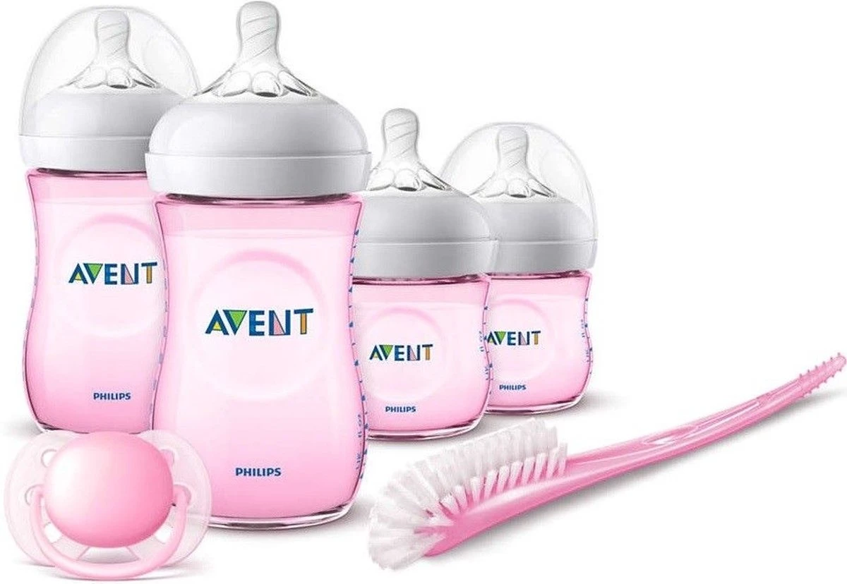 PHILIPS AVENT Philips SCD301/03 - Natural Starterset Voor Pasgeborenen - Roze 1 PHILIPS AVENT Philips SCD301/03 - Natural Starterset Voor Pasgeborenen - Roze