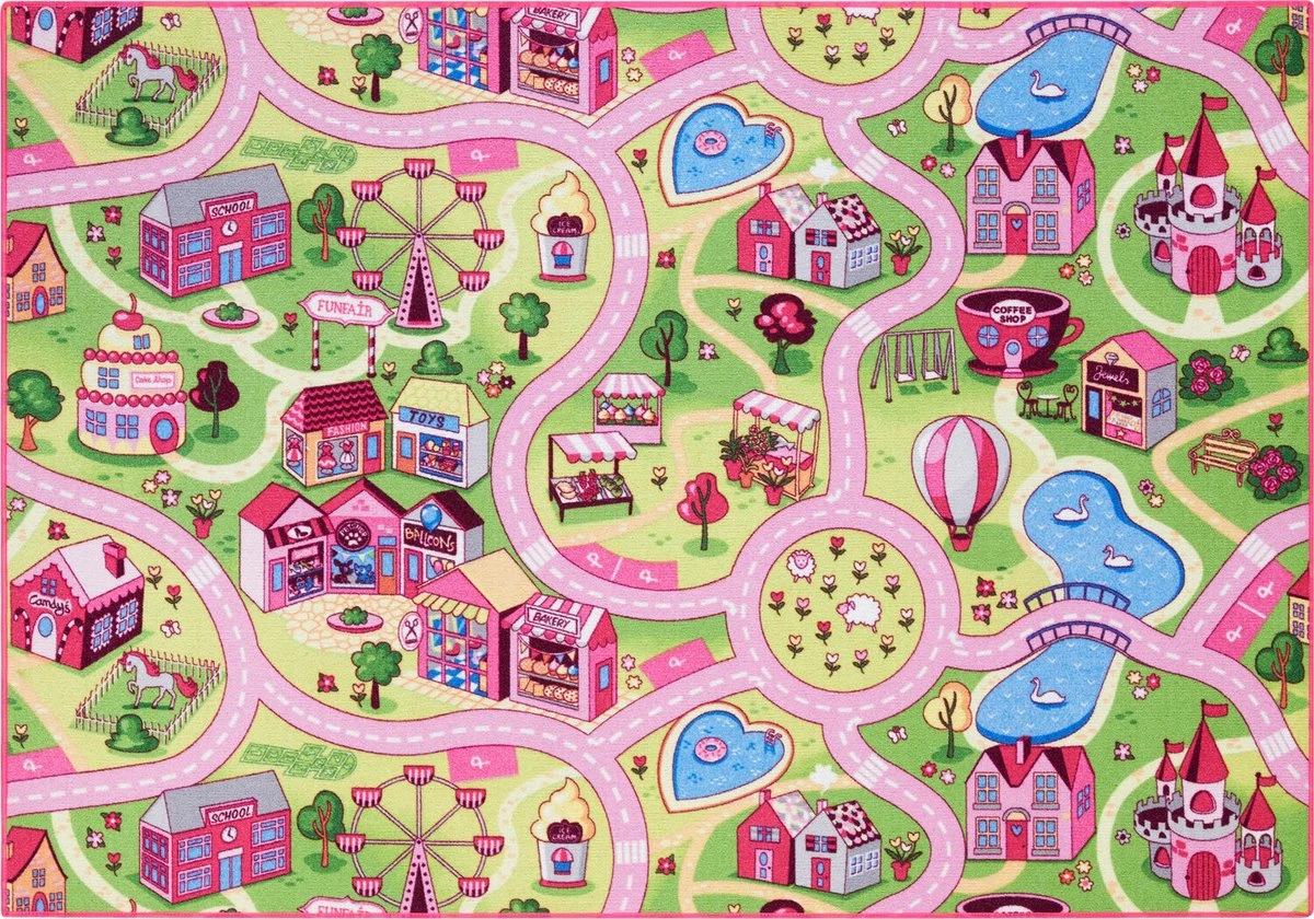 Amigo Sweet Town Speelkleed 140 X 200 Cm 2 Amigo Sweet Town Speelkleed 140 X 200 Cm - Afbeelding 2