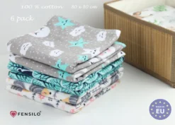 Flanellen Luiers - 80 X 80cm - 6 Pack - Flanellen Doeken Van Flanel Katoen - Mint - Fensilo -Babyproducten Winkel 1200x861 1