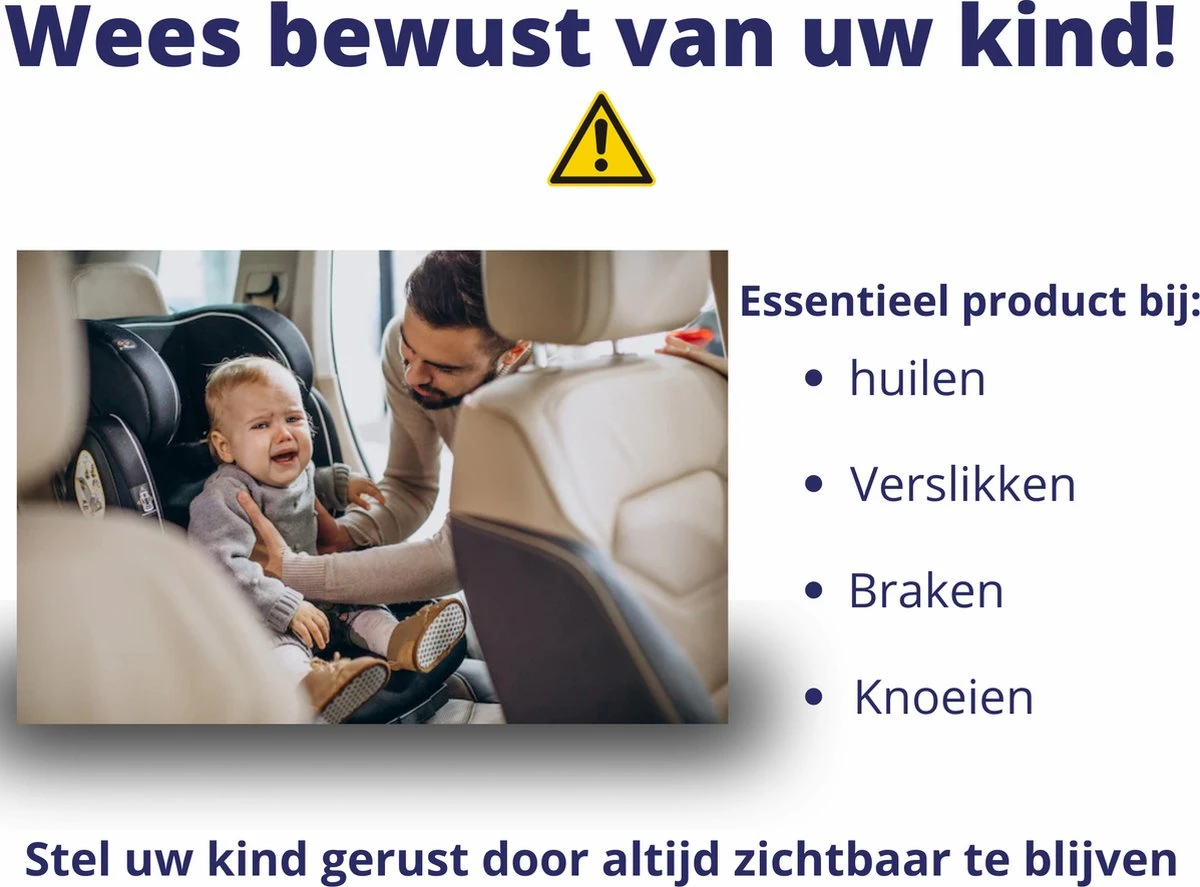 Nelbar Autospiegel Baby Verstelbaar – Achteruitkijkspiegel – Drempelproef – Baby Spiegel Auto Achterbank – Achteruitkijk Spiegel – 360 Graden Verstelbaar – XL Formaat 2 Nelbar Autospiegel Baby Verstelbaar – Achteruitkijkspiegel – Drempelproef – Baby Spiegel Auto Achterbank – Achteruitkijk Spiegel – 360 Graden Verstelbaar – XL Formaat - Afbeelding 2