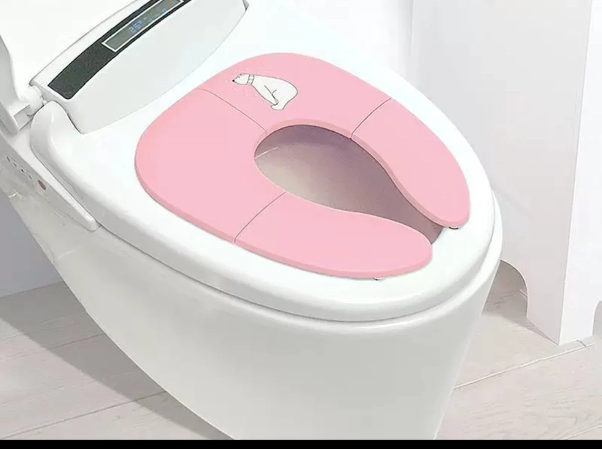 Kinder WC (roze) Bril Opvouwbaar Licht Ontwerp Hygiënisch Voor Onderweg WC Bril Voor Zindelijkheidstraining Makkelijk Mee Te Nemen Gratis Tasje Bijgeleverd 5 Kinder WC (roze) Bril Opvouwbaar Licht Ontwerp Hygiënisch Voor Onderweg WC Bril Voor Zindelijkheidstraining Makkelijk Mee Te Nemen Gratis Tasje Bijgeleverd - Afbeelding 5