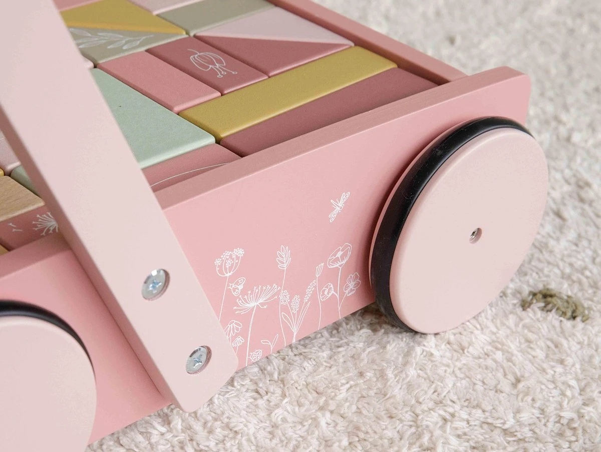 Little Dutch - Blokkenkar Wild Flowers 15 Little Dutch - Blokkenkar Wild Flowers - Afbeelding 15