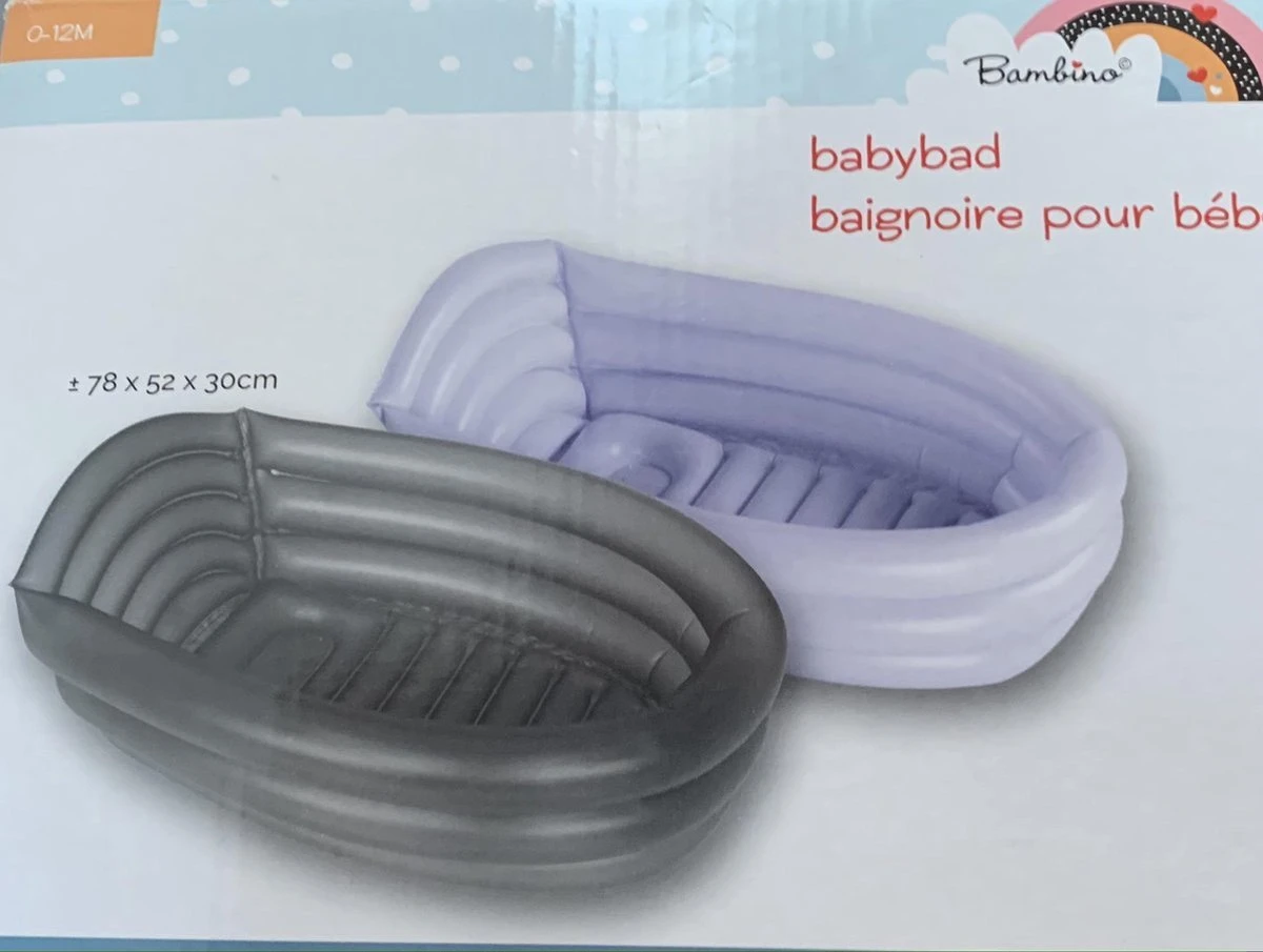 Bambino© Opblaasbaar Babybad - Donkergrijs - 78 X 52 X 30 Cm | Ideaal Voor Op Reis | 0-12 Maanden 2 Bambino© Opblaasbaar Babybad - Donkergrijs - 78 X 52 X 30 Cm | Ideaal Voor Op Reis | 0-12 Maanden - Afbeelding 2