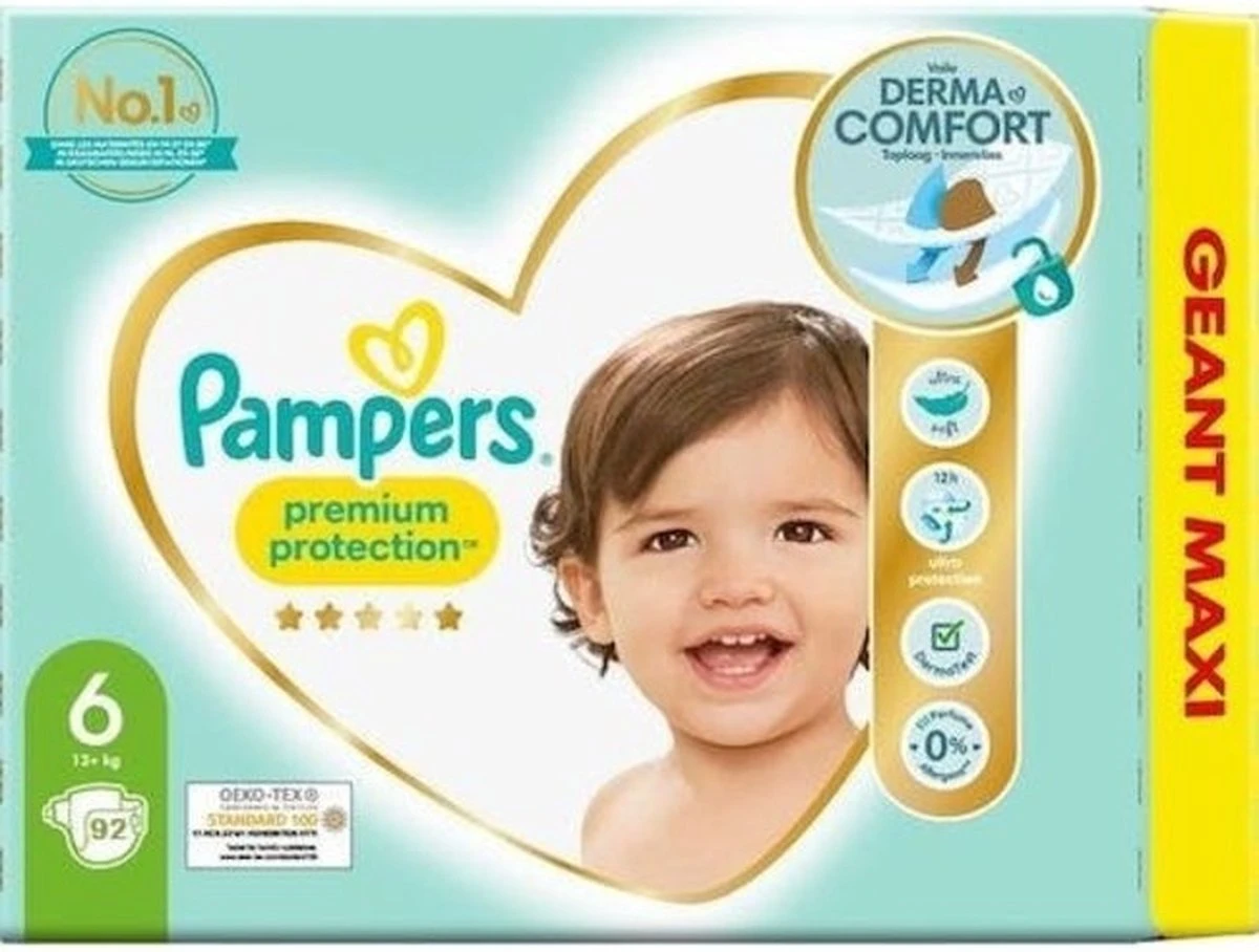 Pampers® Pampers - Premium Protection - Maat 6 - Mega Pack - 69 Luiers 12 Pampers® Pampers - Premium Protection - Maat 6 - Mega Pack - 69 Luiers - Afbeelding 12