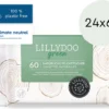 LILLYDOO Green Natural Billendoekjes - Doekjes 100% Vrij Van Plastic & Parfum - 1440 Stuks (24x60)
