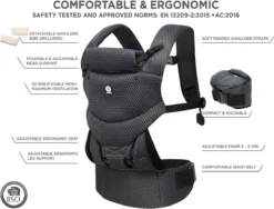 Dooky Ergonomische Draagzak Urban Comfort Grey Sapphire 29 Dooky Ergonomische Draagzak Urban Comfort Grey Sapphire -Babyproducten Winkel 1200x915 6