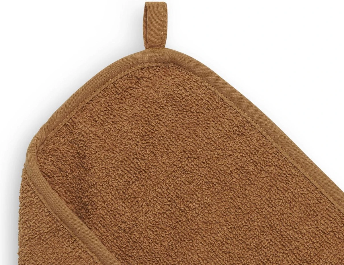 Jollein Badcape Badstof 75x75cm - Caramel 5 Jollein Badcape Badstof 75x75cm - Caramel - Afbeelding 5