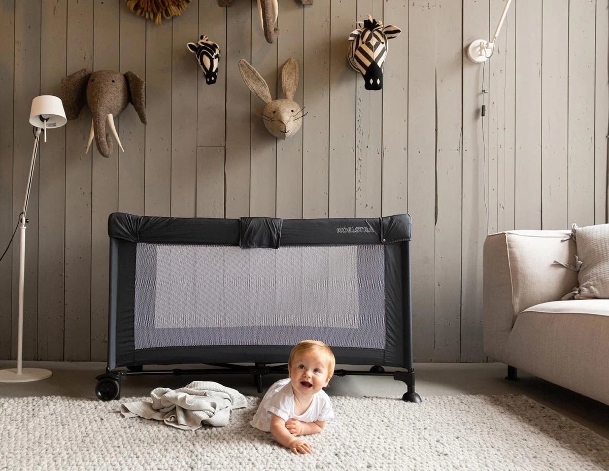 Koelstra Travelsleeper Campingbedje - Met Verhoger - Grijs 3 Koelstra Travelsleeper Campingbedje - Met Verhoger - Grijs - Afbeelding 3