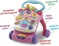 VTech 2 In 1 Baby Walker - Educatief Babyspeelgoed - Roze - 9 Tot 36 Maanden 12 VTech 2 In 1 Baby Walker - Educatief Babyspeelgoed - Roze - 9 Tot 36 Maanden -Babyproducten Winkel 1200x946 2
