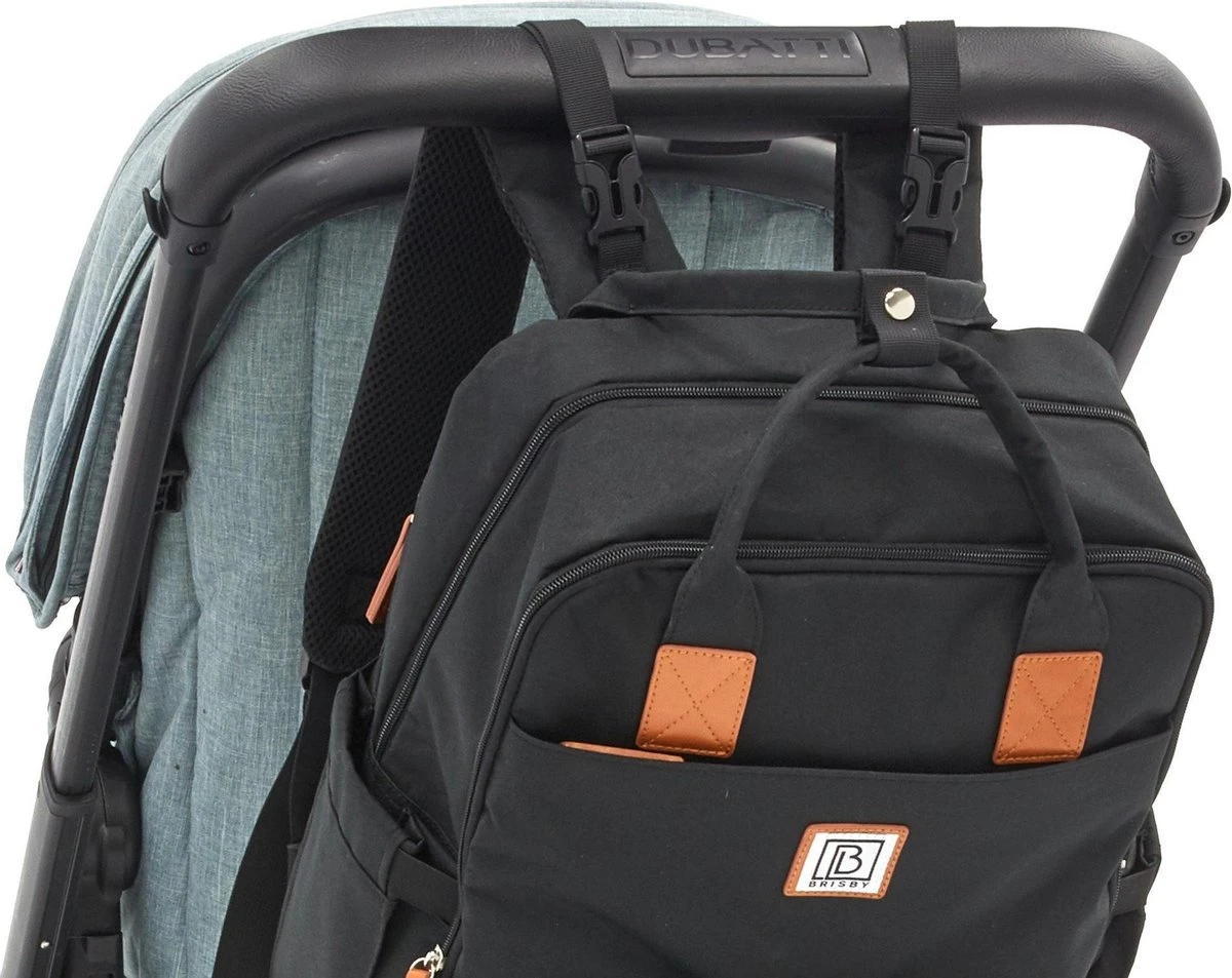 Brisby Slijtvaste Luiertas – Verzorgingstas – Met Buggymontage - Zwart 16 Brisby Slijtvaste Luiertas – Verzorgingstas – Met Buggymontage - Zwart - Afbeelding 16