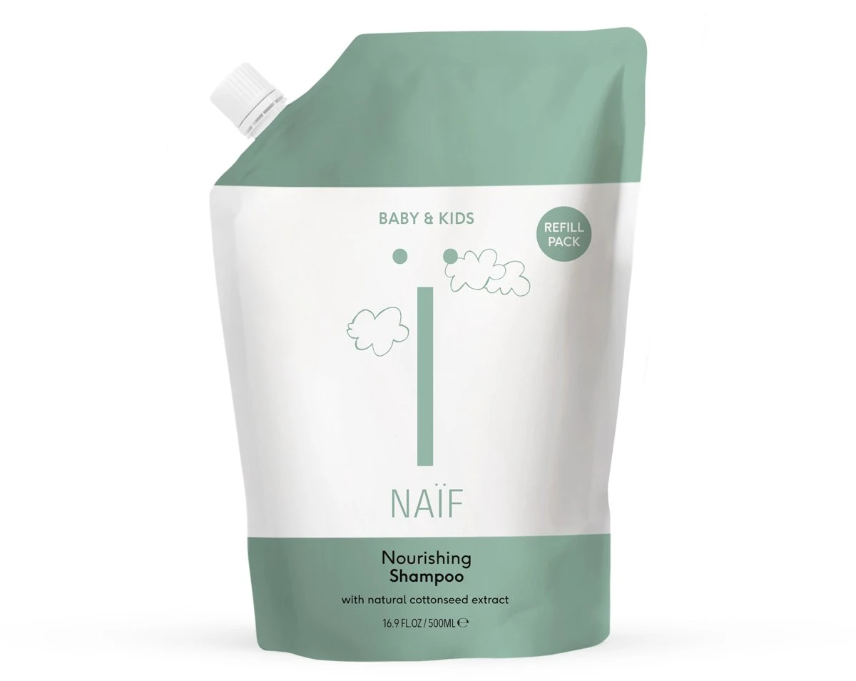 Naïf Voedende Shampoo – Navulverpakking - Baby En Kids - 500ml - Met Natuurlijke Ingrediënten 1 Naïf Voedende Shampoo – Navulverpakking - Baby En Kids - 500ml - Met Natuurlijke Ingrediënten