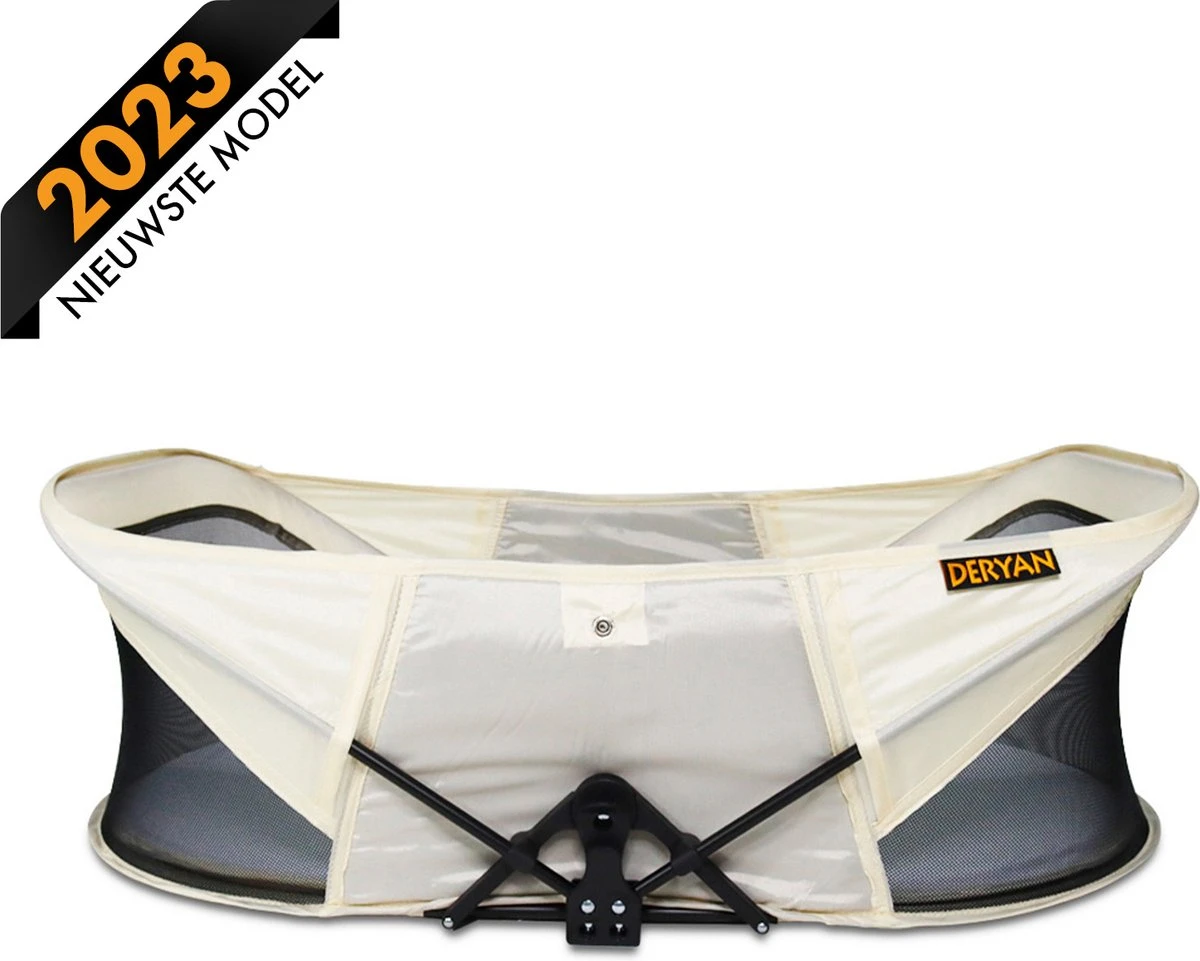 Deryan Infant Deluxe BabyBox Campingbedje - Cream + Inclusief Matras En Klamboe 1 Deryan Infant Deluxe BabyBox Campingbedje - Cream + Inclusief Matras En Klamboe