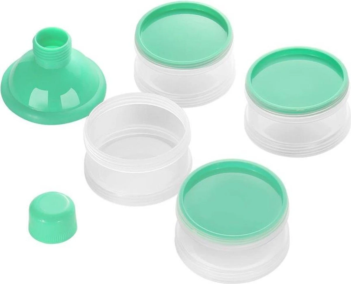Merkloos Melkpoeder Doseerdoosje - Set Van 2 - BPA Vrij - Groen - 4 Lagen -Melkpoeder Toren - Babypoeder Bewaarbakje - Reisbox - Dispenser - Poedertoren 6 Merkloos Melkpoeder Doseerdoosje - Set Van 2 - BPA Vrij - Groen - 4 Lagen -Melkpoeder Toren - Babypoeder Bewaarbakje - Reisbox - Dispenser - Poedertoren - Afbeelding 6
