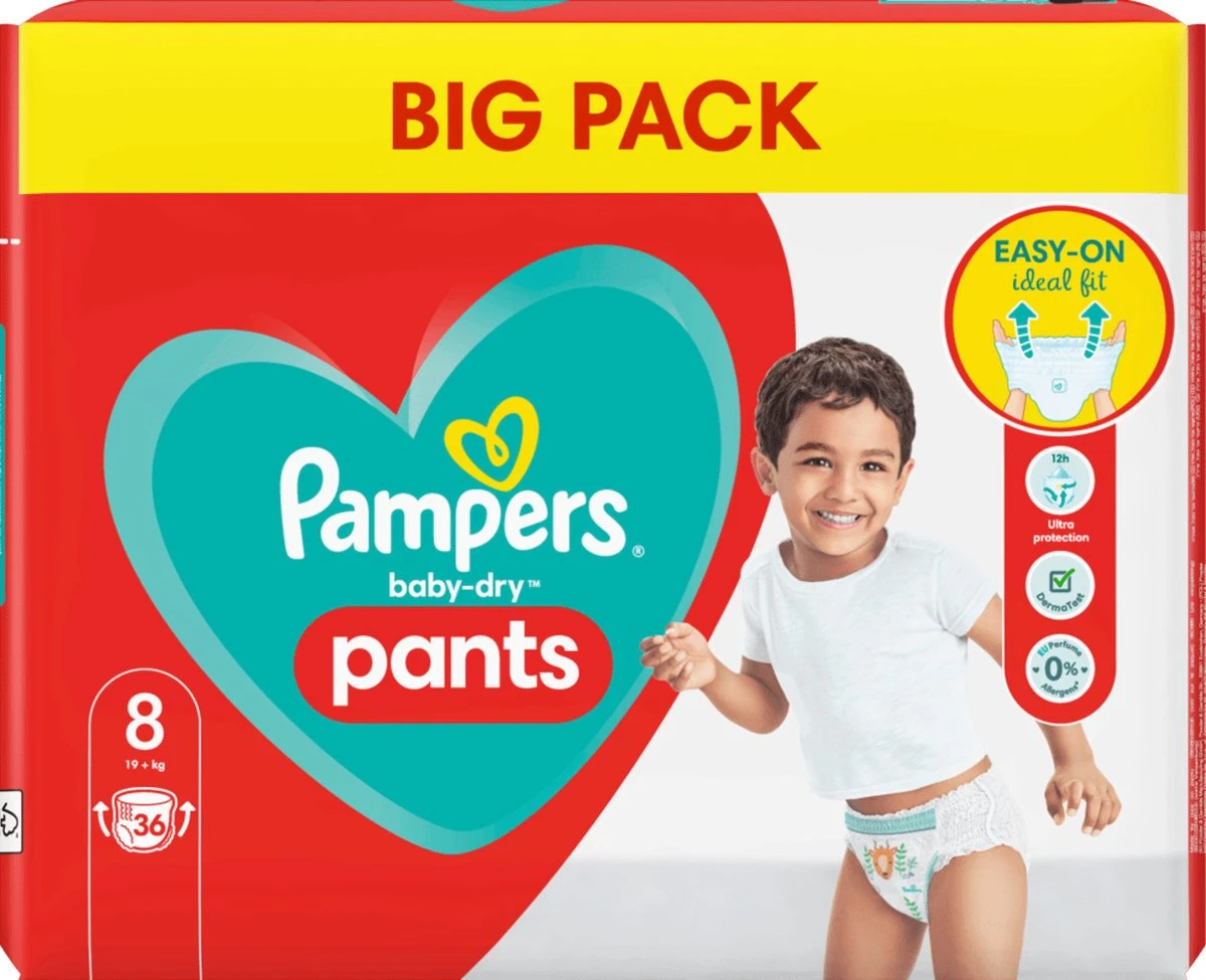 Pampers® Pampers - Baby Dry Pants - Maat 8 - Mega Pack - 36 Luierbroekjes 8 Pampers® Pampers - Baby Dry Pants - Maat 8 - Mega Pack - 36 Luierbroekjes - Afbeelding 8