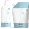 Naïf Reinigende Wasgel - Pompfles En Navulverpakking - Baby's En Kids - Verpakking 2x 500ml