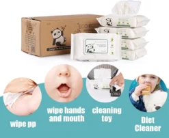 ECOBOOM Bamboo Eco Billendoekjes 9 Pakken (540stks) - 99,5 % Water - Bambo Luierdoekjes - Eco Huiddoekjes - 100 % Afbreekbaar - Bamboe Gezichtdoekjes -Babyproducten Winkel 1200x980