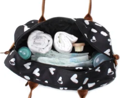 Kidzroom Black And White Luiertas - Zwart - Ophanglussen Kinderwagen - Verschoonmatje - Verstelbare Schouderband 22 Kidzroom Black And White Luiertas - Zwart - Ophanglussen Kinderwagen - Verschoonmatje - Verstelbare Schouderband -Babyproducten Winkel 1200x982 2