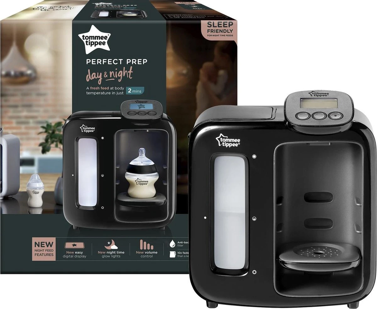 Tommee Tippee Perfect Prep Day & Night - Automtische Flessenbereider - Digitaal Display - Instelbaar Volume - Zwarta 2 Tommee Tippee Perfect Prep Day & Night - Automtische Flessenbereider - Digitaal Display - Instelbaar Volume - Zwarta - Afbeelding 2