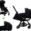 Hamilton By Yoop X1 Plus Kinderwagen - Buggy Met Monteerbare Wieg - Premium Stroller Met One Hand Folding Technologie - Nieuw, Hoger, Uitgebreider 2023 Model - Zwart - Licht, Verstelbaar, Wendbaar En Geschikt Van 0 Maanden Tot 4 Jaar