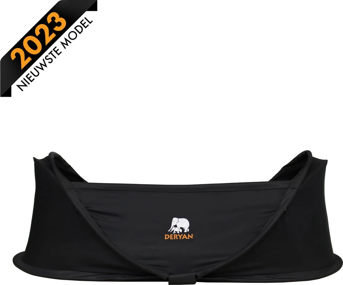 Deryan Infant BabyBox Campingbedje - Baby Klamboe - Zwart 1 Deryan Infant BabyBox Campingbedje - Baby Klamboe - Zwart