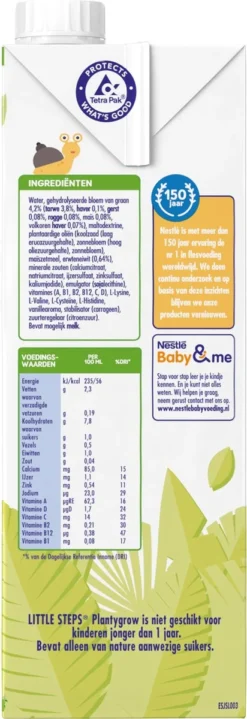 Nestlé LITTLE STEPS® Plantygrow Plantaardige Drink 1-3+jaar 13 Nestlé LITTLE STEPS® Plantygrow Plantaardige Drink 1-3+jaar -Babyproducten Winkel 412x1200 1