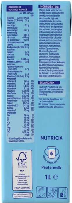 Nutrilon 5 Peutermelk Kant & Klaar - Van 2 Tot 3 Jaar - 4 X 1L 21 Nutrilon 5 Peutermelk Kant & Klaar - Van 2 Tot 3 Jaar - 4 X 1L -Babyproducten Winkel 430x1200