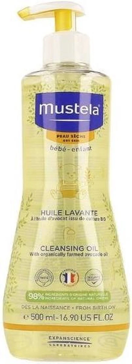 Mustela Wasolie 500ml Droge Huid 1 Mustela Wasolie 500ml Droge Huid