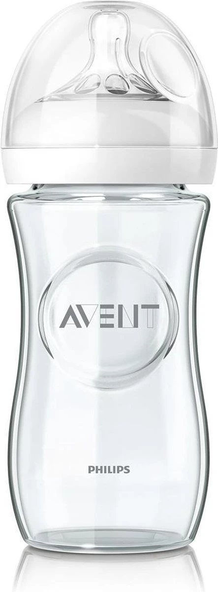 Philips Avent Glazen SCF053/17 - Natural-babyfles - 1m+ - 240ml 8 Philips Avent Glazen SCF053/17 - Natural-babyfles - 1m+ - 240ml - Afbeelding 8