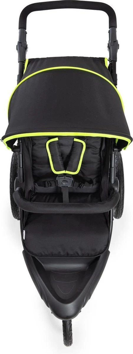 Hauck Runner Kinderwagen - Zwart/Neon Geel 3 Hauck Runner Kinderwagen - Zwart/Neon Geel - Afbeelding 3
