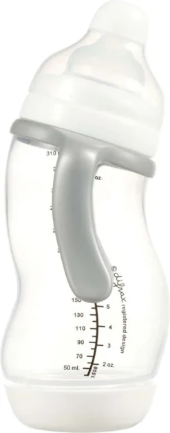 Difrax Papfles XL 310 Ml Wide - Anti-Colic - Wit/Transparant - 1 Stuk